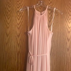 Beautiful peach David’s Bridal bridesmaid dress